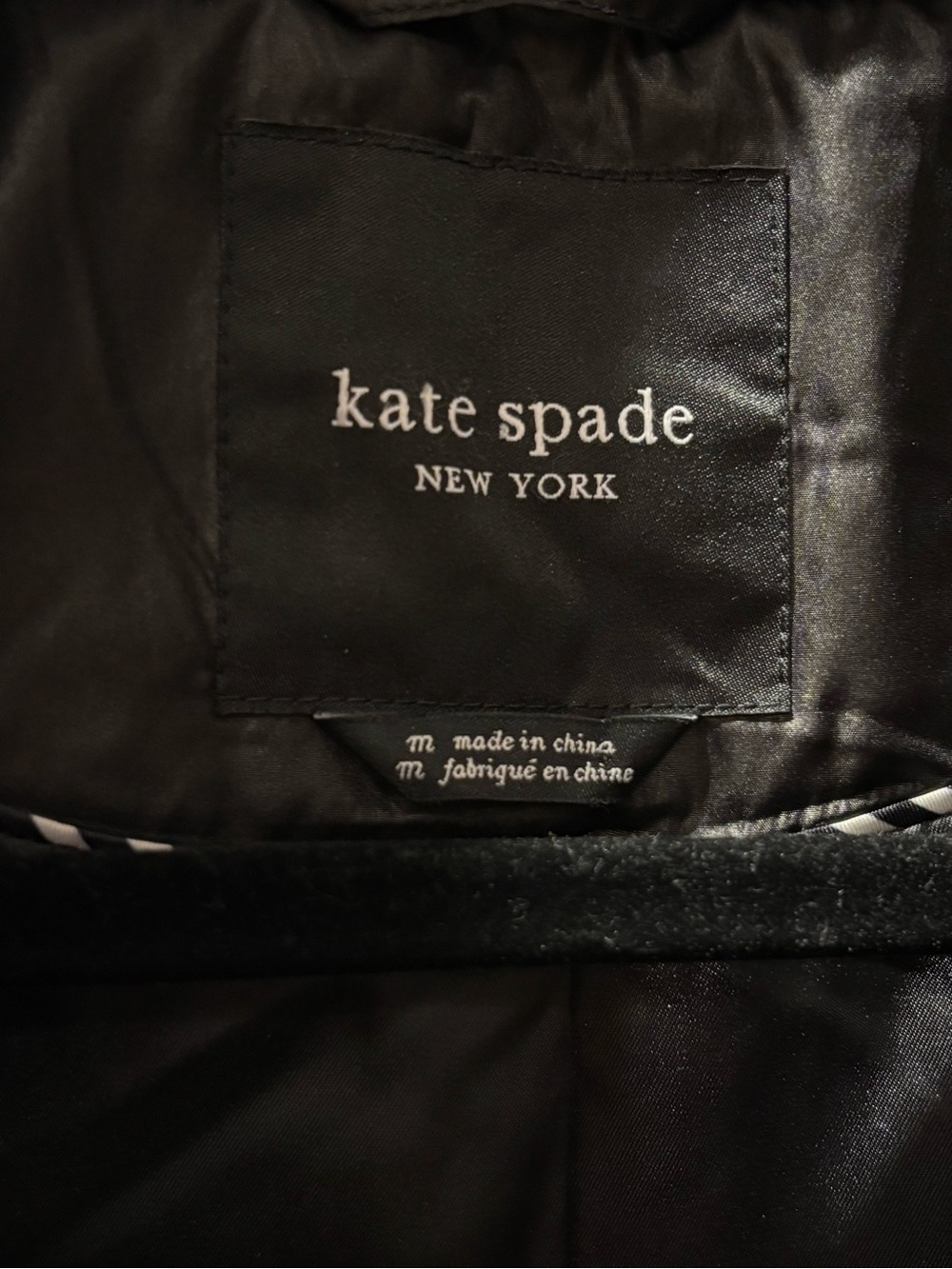 KATE SPADE $208 • size Medium • Black Quilted Vest - Picture 2 of 9